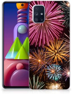 B2Ctelecom Smartphonehoesje Samsung Galaxy M51 Smartphone hoesje Vuurwerk