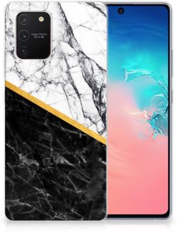 B2Ctelecom Smartphonehoesje Samsung Galaxy S10 Lite Smartphone hoesje Marble White Black