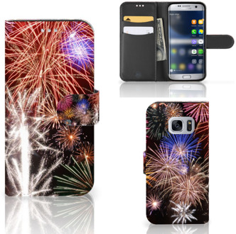 B2Ctelecom Smartphonehoesje Samsung Galaxy S7 Design Vuurwerk