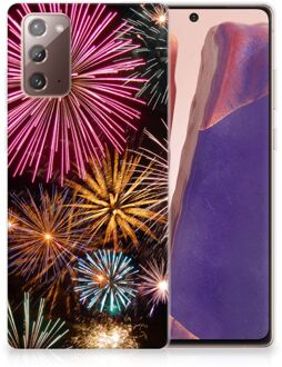 B2Ctelecom Smartphonehoesje Samsung Note 20 Smartphone hoesje Vuurwerk