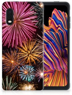 B2Ctelecom Smartphonehoesje Samsung Xcover Pro Smartphone hoesje Vuurwerk