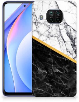 B2Ctelecom Smartphonehoesje Xiaomi Mi 10T Lite Smartphone hoesje Marble White Black