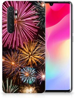 B2Ctelecom Smartphonehoesje Xiaomi Mi Note 10 Lite Smartphone hoesje Vuurwerk