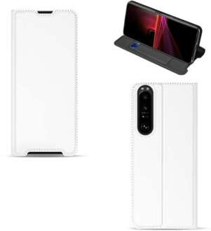 B2Ctelecom Sony Xperia 1 III Stand Case Hoesje Wit met Pashouder