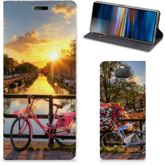 B2Ctelecom Sony Xperia 10 Book Cover Amsterdamse Grachten