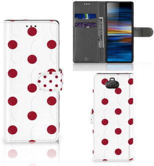 B2Ctelecom Sony Xperia 10 Book Cover Cherries