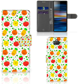 B2Ctelecom Sony Xperia 10 Book Cover Fruits