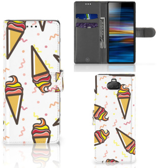 B2Ctelecom Sony Xperia 10 Book Cover Icecream