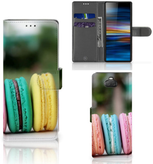 B2Ctelecom Sony Xperia 10 Book Cover Macarons