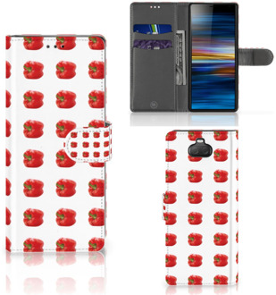 B2Ctelecom Sony Xperia 10 Book Cover Paprika Red