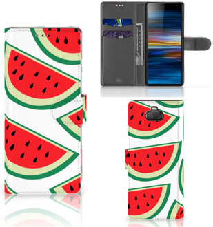 B2Ctelecom Sony Xperia 10 Book Cover Watermelons