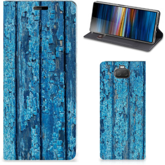 B2Ctelecom Sony Xperia 10 Book Wallet Case Blauw Wood