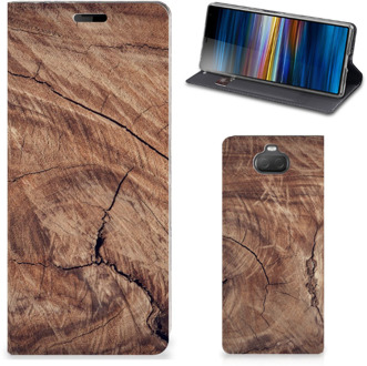 B2Ctelecom Sony Xperia 10 Book Wallet Case Tree Trunk