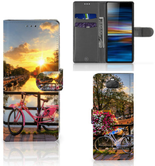 B2Ctelecom Sony Xperia 10 Flip Cover Amsterdamse Grachten