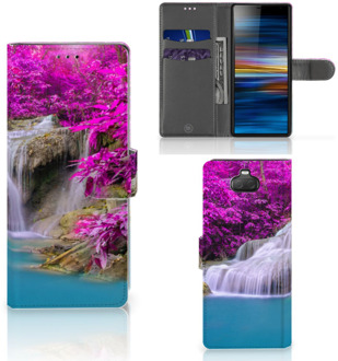 B2Ctelecom Sony Xperia 10 Flip Cover Waterval