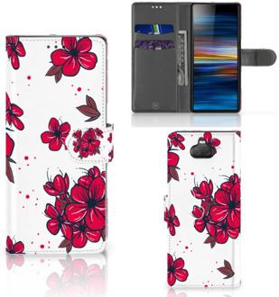 B2Ctelecom Sony Xperia 10 Hoesje Blossom Rood