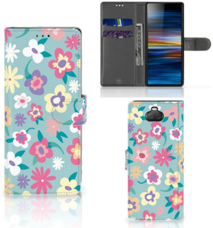 B2Ctelecom Sony Xperia 10 Hoesje Flower Power