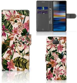 B2Ctelecom Sony Xperia 10 Hoesje Flowers