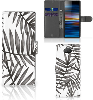 B2Ctelecom Sony Xperia 10 Hoesje Leaves Grey