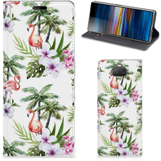 B2Ctelecom Sony Xperia 10 Hoesje maken Flamingo Palms