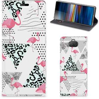 B2Ctelecom Sony Xperia 10 Hoesje maken Flamingo Triangle