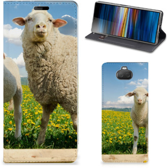 B2Ctelecom Sony Xperia 10 Hoesje maken Schaap en Lammetje