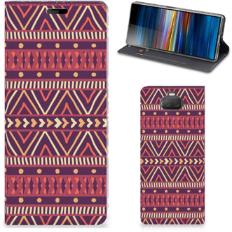 B2Ctelecom Sony Xperia 10 Hoesje met Magneet Aztec Purple