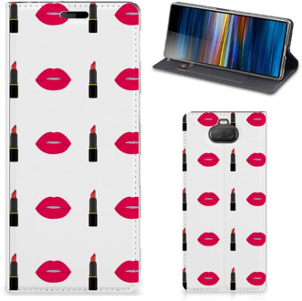 B2Ctelecom Sony Xperia 10 Hoesje met Magneet Lipstick Kiss