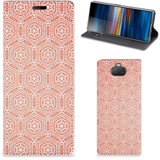 B2Ctelecom Sony Xperia 10 Hoesje met Magneet Pattern Orange