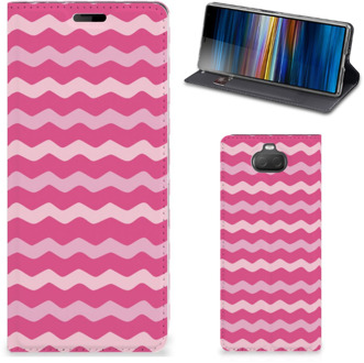 B2Ctelecom Sony Xperia 10 Hoesje met Magneet Waves Pink