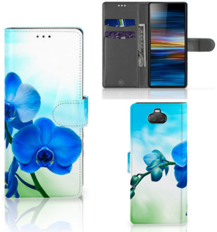 B2Ctelecom Sony Xperia 10 Hoesje Orchidee Blauw