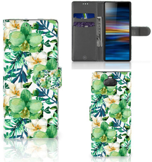 B2Ctelecom Sony Xperia 10 Hoesje Orchidee Groen