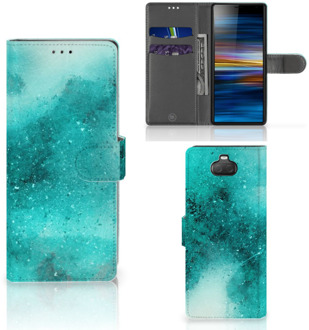 B2Ctelecom Sony Xperia 10 Hoesje Painting Blue