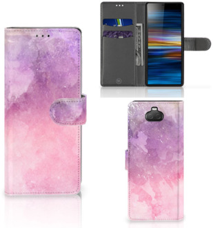 B2Ctelecom Sony Xperia 10 Hoesje Pink Purple Paint