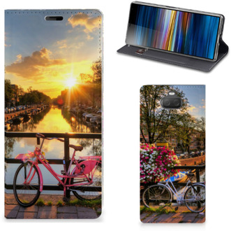 B2Ctelecom Sony Xperia 10 Plus Book Cover Amsterdamse Grachten