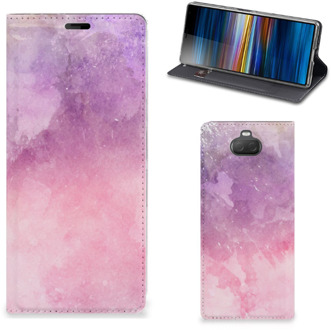 B2Ctelecom Sony Xperia 10 Plus Bookcase Pink Purple Paint