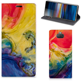 B2Ctelecom Sony Xperia 10 Plus Bookcase Watercolor Dark