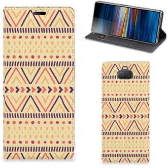 B2Ctelecom Sony Xperia 10 + Hoesje met Magneet Aztec Yellow