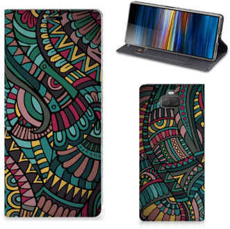 B2Ctelecom Sony Xperia 10 + Hoesje met Magneet Aztec