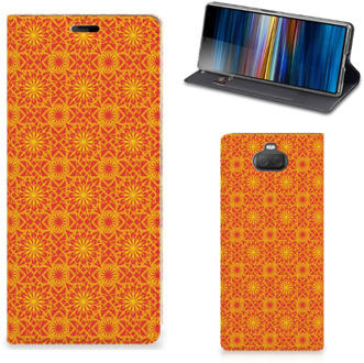 B2Ctelecom Sony Xperia 10 + Hoesje met Magneet Batik Orange