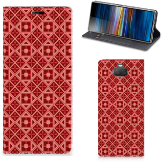 B2Ctelecom Sony Xperia 10 + Hoesje met Magneet Batik Red