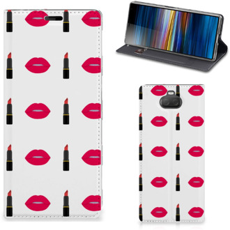 B2Ctelecom Sony Xperia 10 Plus Hoesje met Magneet Lipstick Kiss