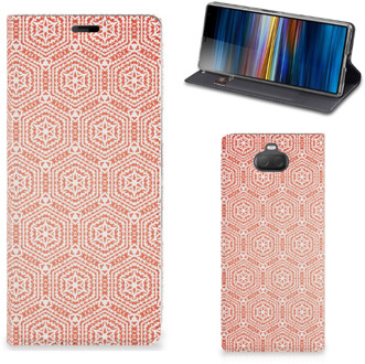 B2Ctelecom Sony Xperia 10 Plus Hoesje met Magneet Pattern Orange