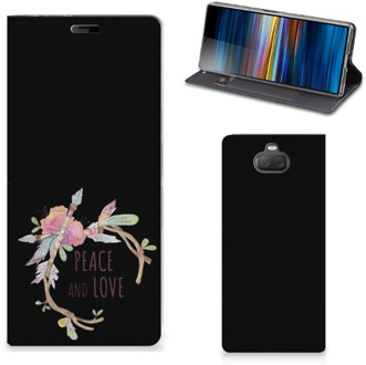 B2Ctelecom Sony Xperia 10 Plus Magnet Case Boho Text