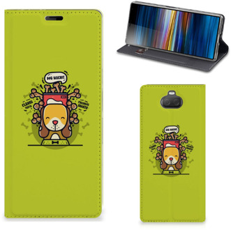 B2Ctelecom Sony Xperia 10 Plus Magnet Case Doggy Biscuit