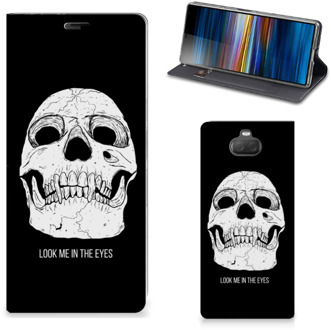 B2Ctelecom Sony Xperia 10 Plus Mobiel BookCase Skull Eyes