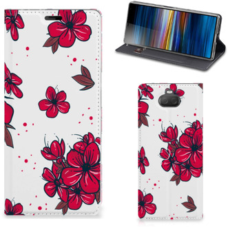 B2Ctelecom Sony Xperia 10 Plus Smart Cover Blossom Rood