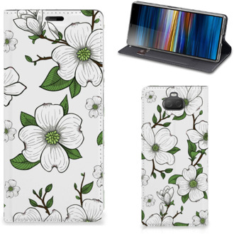 B2Ctelecom Sony Xperia 10 Plus Smart Cover Dogwood Flowers