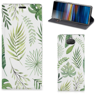 B2Ctelecom Sony Xperia 10 Plus Smart Cover Leaves