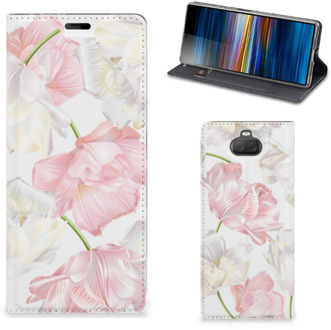 B2Ctelecom Sony Xperia 10 Plus Smart Cover Lovely Flowers